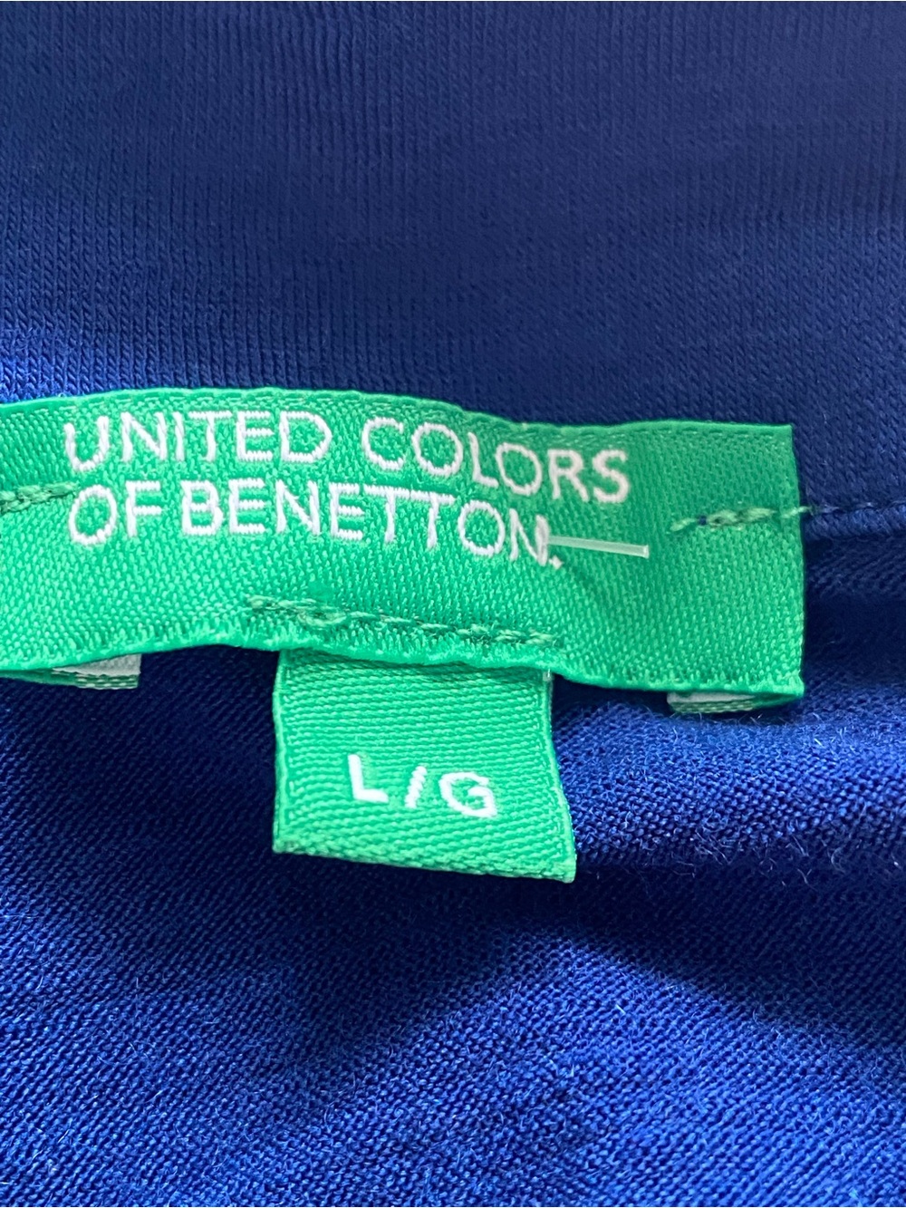 United Colors of Benetton Merino Wool 1/4 Zip Shirts L Lot of 2 - Picture 10 of 15